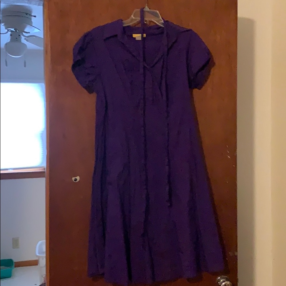Purple Soda Fountain Dress!  ModCloth! 1x, GUC!